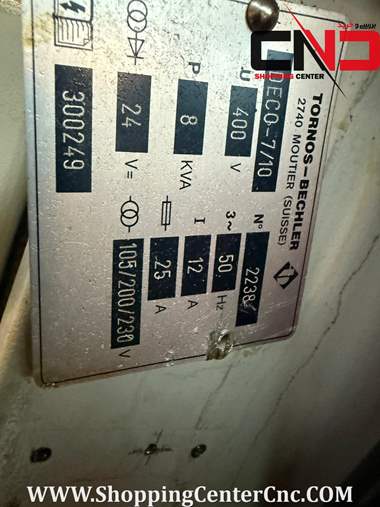 طول تراش سی ان سی نه محور TORNOS DECO 10a ساخت سوئیس