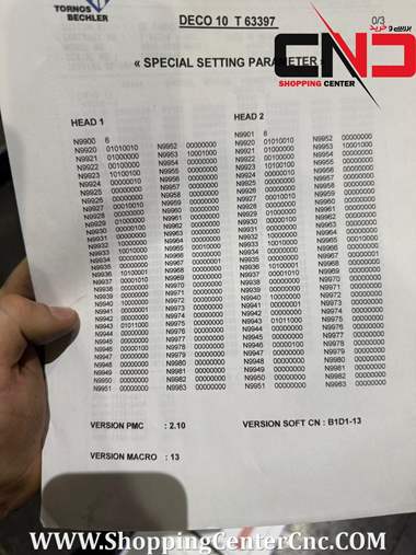 طول تراش سی ان سی نه محور TORNOS DECO 10a ساخت سوئیس