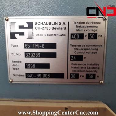 تراش سی ان سی یازده محور Tornos Schaublin 65 TM6ساخت سوئیس